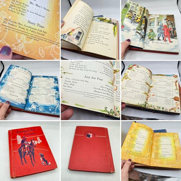 X5 Ginn and Company books vintage School Reading Text midcentury 1940s - Picture 2 of 12